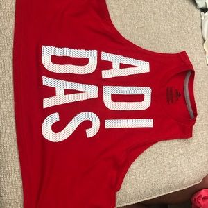 Adidas cropped muscle tank